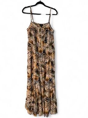 Jessica Simpson Bay Breeze Printed Maxi Dress in Chalk Pink, Olive, Navy
